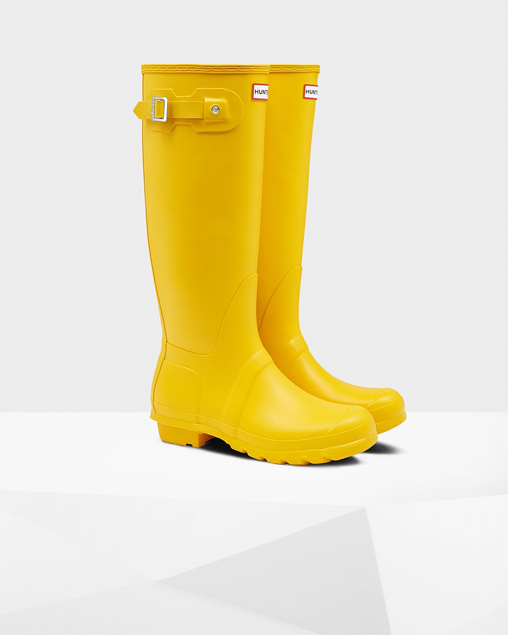 Womens Hunter Original - Tall Rain Boots Yellow - 4682-TGWCH